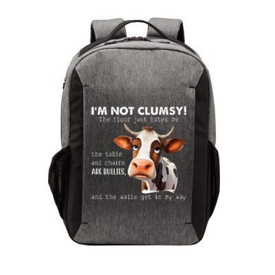 Cow Im Not Clumsy The Floor Just Hates Me Funny Vector Backpack