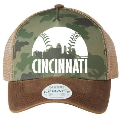 Cincinnati Baseball Skyline Legacy Tie Dye Trucker Hat