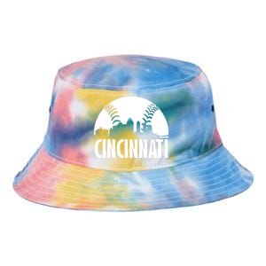 Cincinnati Baseball Skyline Tie Dye Newport Bucket Hat