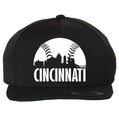 Cincinnati Baseball Skyline Wool Snapback Cap