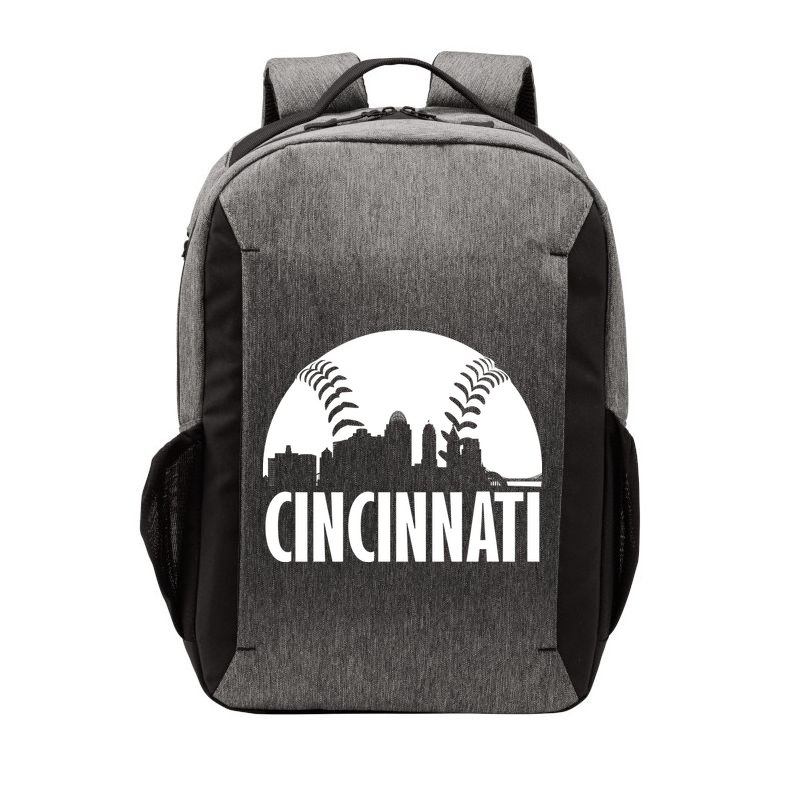 Cincinnati Baseball Skyline Vector Backpack