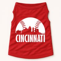 Cincinnati Baseball Skyline Doggie Tank