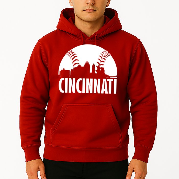 Cincinnati Baseball Skyline Hoodie