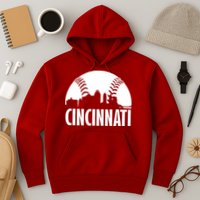 Cincinnati Baseball Skyline Hoodie