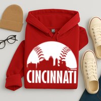 Cincinnati Baseball Skyline Hoodie