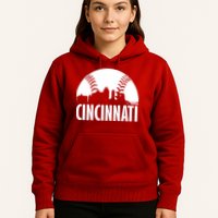 Cincinnati Baseball Skyline Hoodie