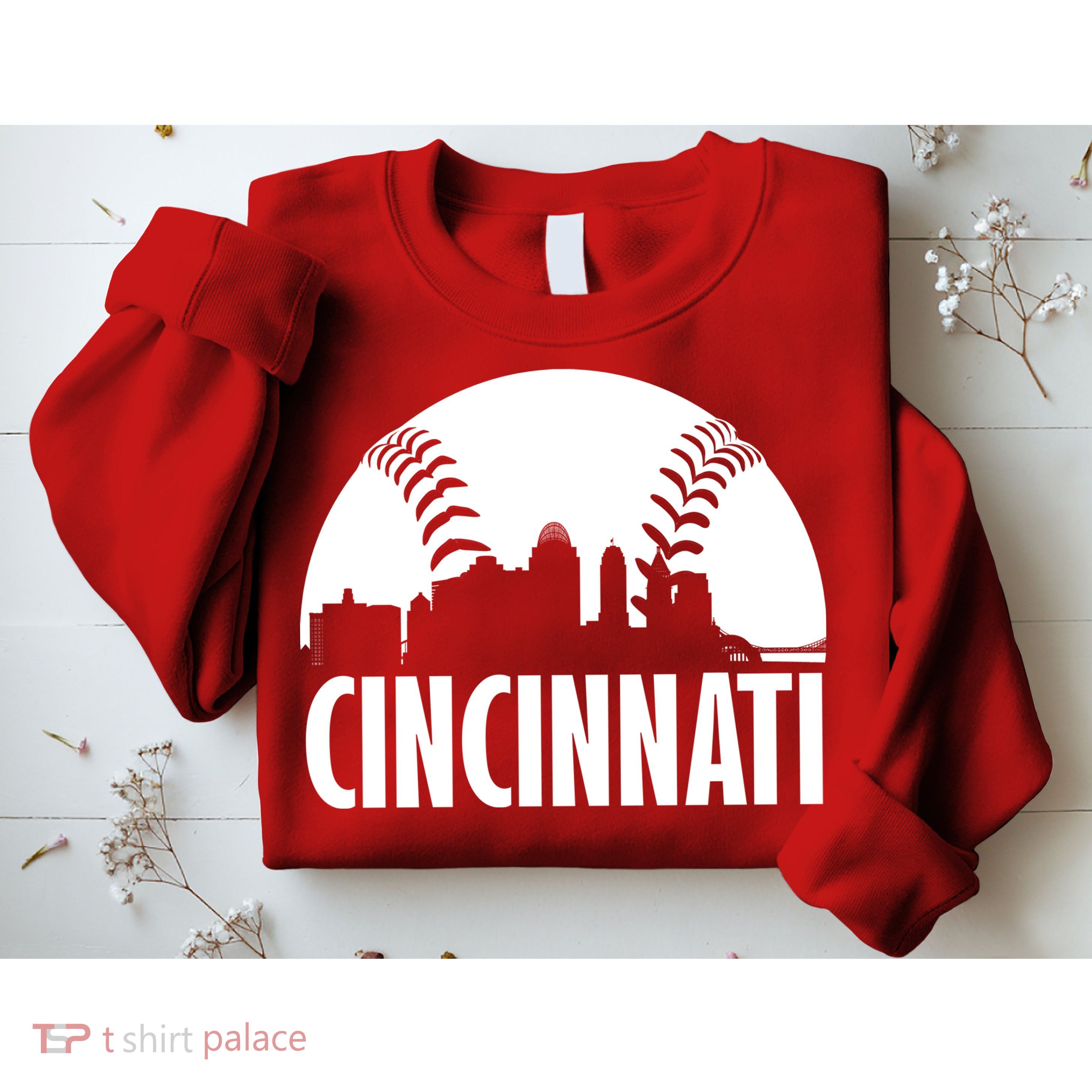 Cincinnati Baseball Skyline Sweatshirt