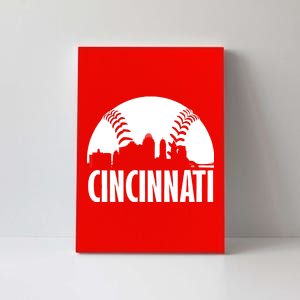 Cincinnati Baseball Skyline Canvas