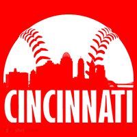 Cincinnati Baseball Skyline 16 in Basic Backpack
