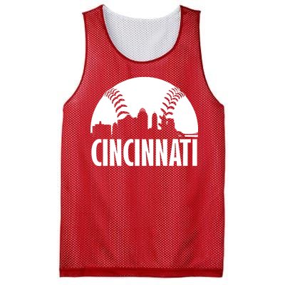 Cincinnati Baseball Skyline Mesh Reversible Basketball Jersey Tank