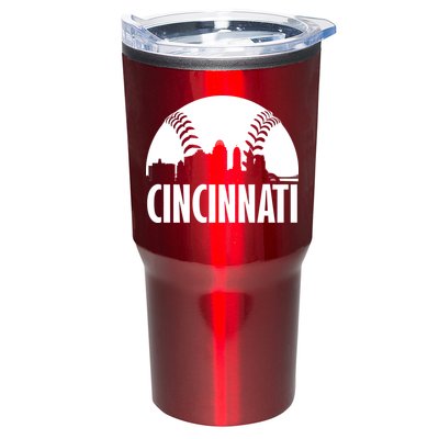 Cincinnati Baseball Skyline Tumbler