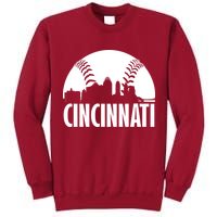 Cincinnati Baseball Skyline Tall Sweatshirt
