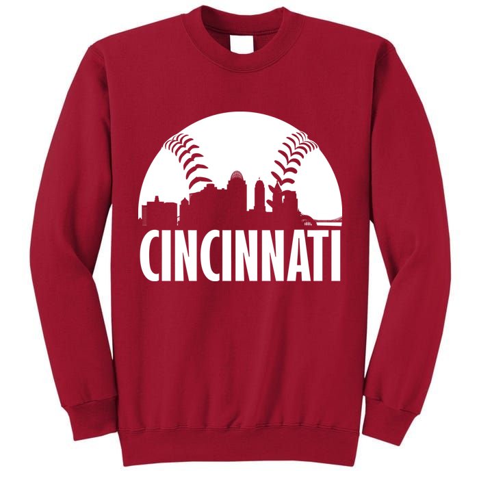 Cincinnati Baseball Skyline Tall Sweatshirt