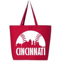 Cincinnati Baseball Skyline 25L Jumbo Tote