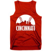 Cincinnati Baseball Skyline Tank Top
