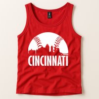 Cincinnati Baseball Skyline Tank Top
