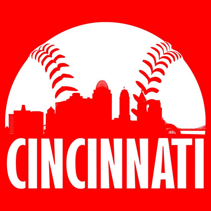 Cincinnati Baseball Skyline Tank Top