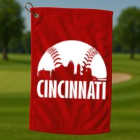 Cincinnati Baseball Skyline Golf Towel