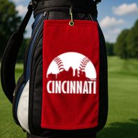 Cincinnati Baseball Skyline Golf Towel