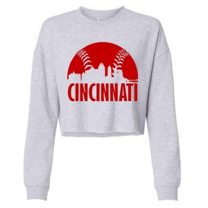 Cincinnati Baseball Skyline Cropped Pullover Crew