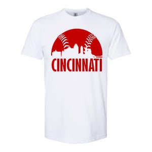 Cincinnati Baseball Skyline Softstyle CVC T-Shirt