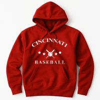 Cincinnati Vintage Baseball Throwback Retro Hoodie