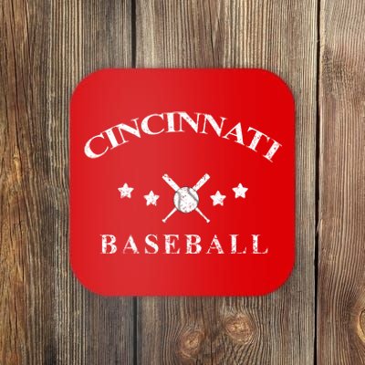 Cincinnati Vintage Baseball Throwback Retro Coaster