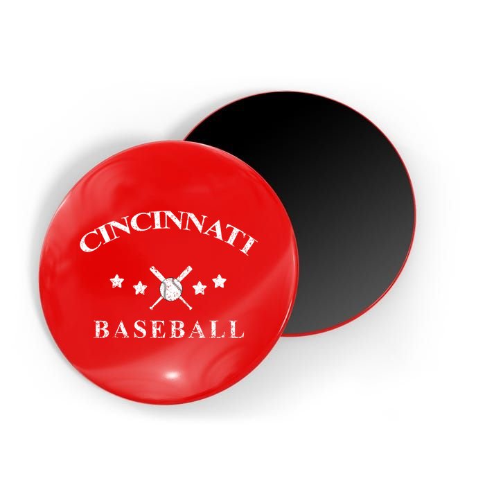 Cincinnati Vintage Baseball Throwback Retro Magnet