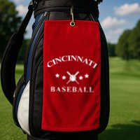 Cincinnati Vintage Baseball Throwback Retro Golf Towel