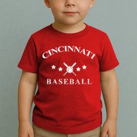 Cincinnati Vintage Baseball Throwback Retro Toddler T-Shirt