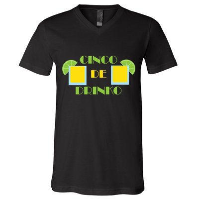 Cinco De Drinko V-Neck T-Shirt