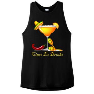 Cinco De Drinko Margarita Mayo Funny Day of the Dead Ladies PosiCharge Tri-Blend Wicking Tank