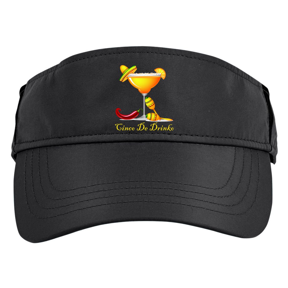 Cinco De Drinko Margarita Mayo Funny Day of the Dead Adult Drive Performance Visor