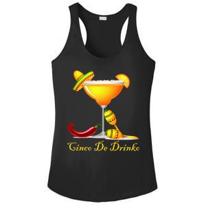 Cinco De Drinko Margarita Mayo Funny Day of the Dead Ladies PosiCharge Competitor Racerback Tank