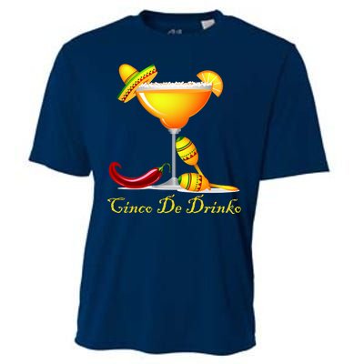 Cinco De Drinko Margarita Mayo Funny Day of the Dead Cooling Performance Crew T-Shirt