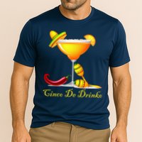 Cinco De Drinko Margarita Mayo Funny Day of the Dead Cooling Performance Crew T-Shirt