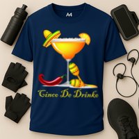 Cinco De Drinko Margarita Mayo Funny Day of the Dead Cooling Performance Crew T-Shirt