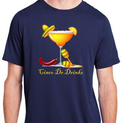 Cinco De Drinko Margarita Mayo Funny Day of the Dead Adult ChromaSoft Performance T-Shirt