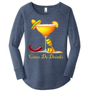 Cinco De Drinko Margarita Mayo Funny Day of the Dead Women's Perfect Tri Tunic Long Sleeve Shirt