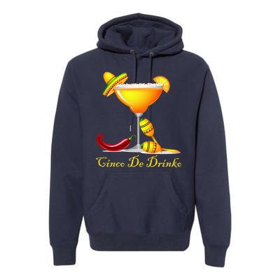 Cinco De Drinko Margarita Mayo Funny Day of the Dead Premium Hoodie