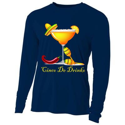 Cinco De Drinko Margarita Mayo Funny Day of the Dead Cooling Performance Long Sleeve Crew