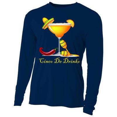 Cinco De Drinko Margarita Mayo Funny Day of the Dead Cooling Performance Long Sleeve Crew