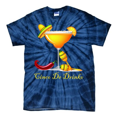 Cinco De Drinko Margarita Mayo Funny Day of the Dead Tie-Dye T-Shirt