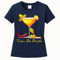 Cinco De Drinko Margarita Mayo Funny Day of the Dead Womens T-Shirt