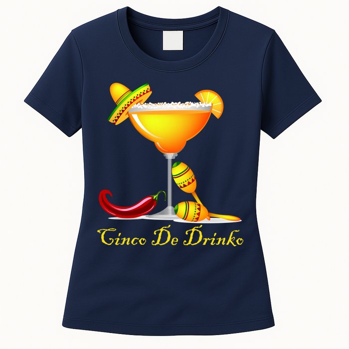 Cinco De Drinko Margarita Mayo Funny Day of the Dead Womens T-Shirt