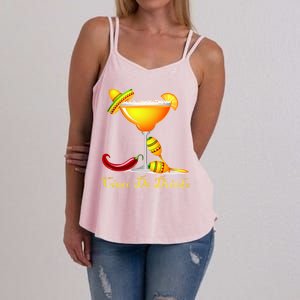 Cinco De Drinko Margarita Mayo Funny Day of the Dead Women's Strappy Tank