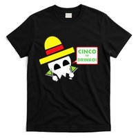 Cinco De Drinko Skull Cinco De Mayo T-Shirt