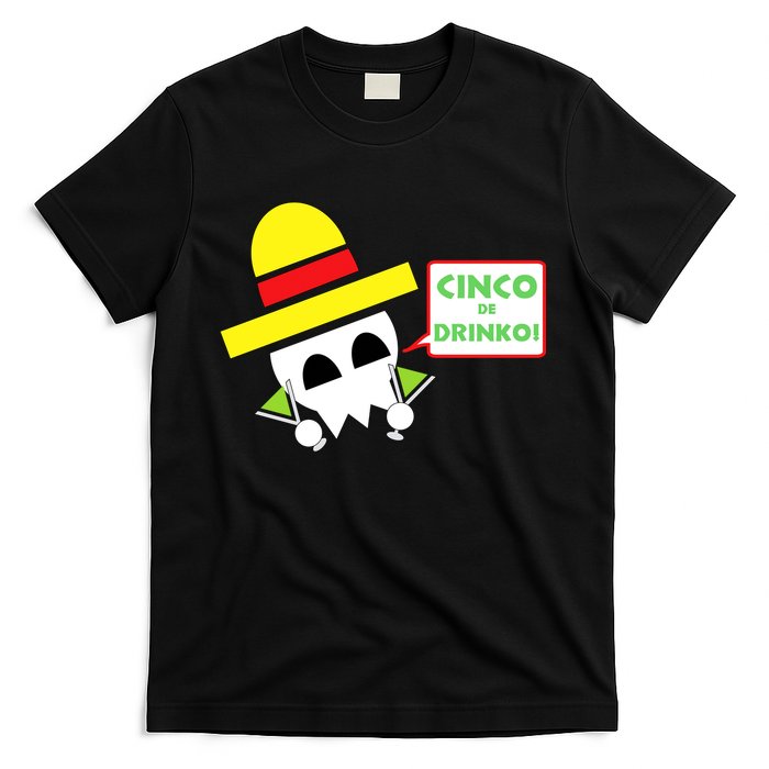 Cinco De Drinko Skull Cinco De Mayo T-Shirt