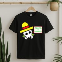 Cinco De Drinko Skull Cinco De Mayo T-Shirt