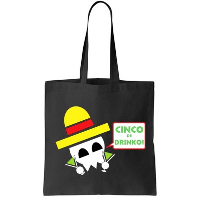 Cinco De Drinko Skull Cinco De Mayo Bag